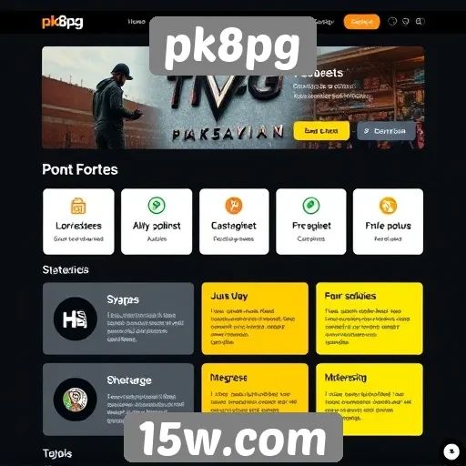 Análise da experiência do usuário no site pk8pg